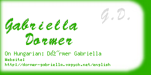 gabriella dormer business card